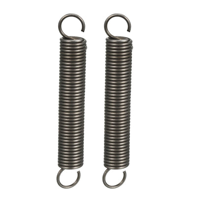 Harfington Uxcell Extended Tension Spring Wire Diameter 0.098", OD 0.79", Free Length 2.36" 2pcs
