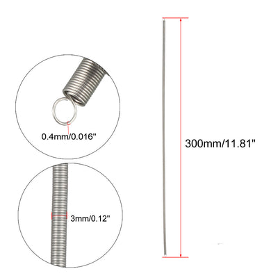 Zugfeder Mit Doppelhaken – 3mm Draht, 30mm Außen Produktbild-Vorschau 2