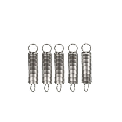Harfington Uxcell Extended Tension Spring Wire Diameter 0.031", OD 0.31", Free Length 2.36" 5pcs