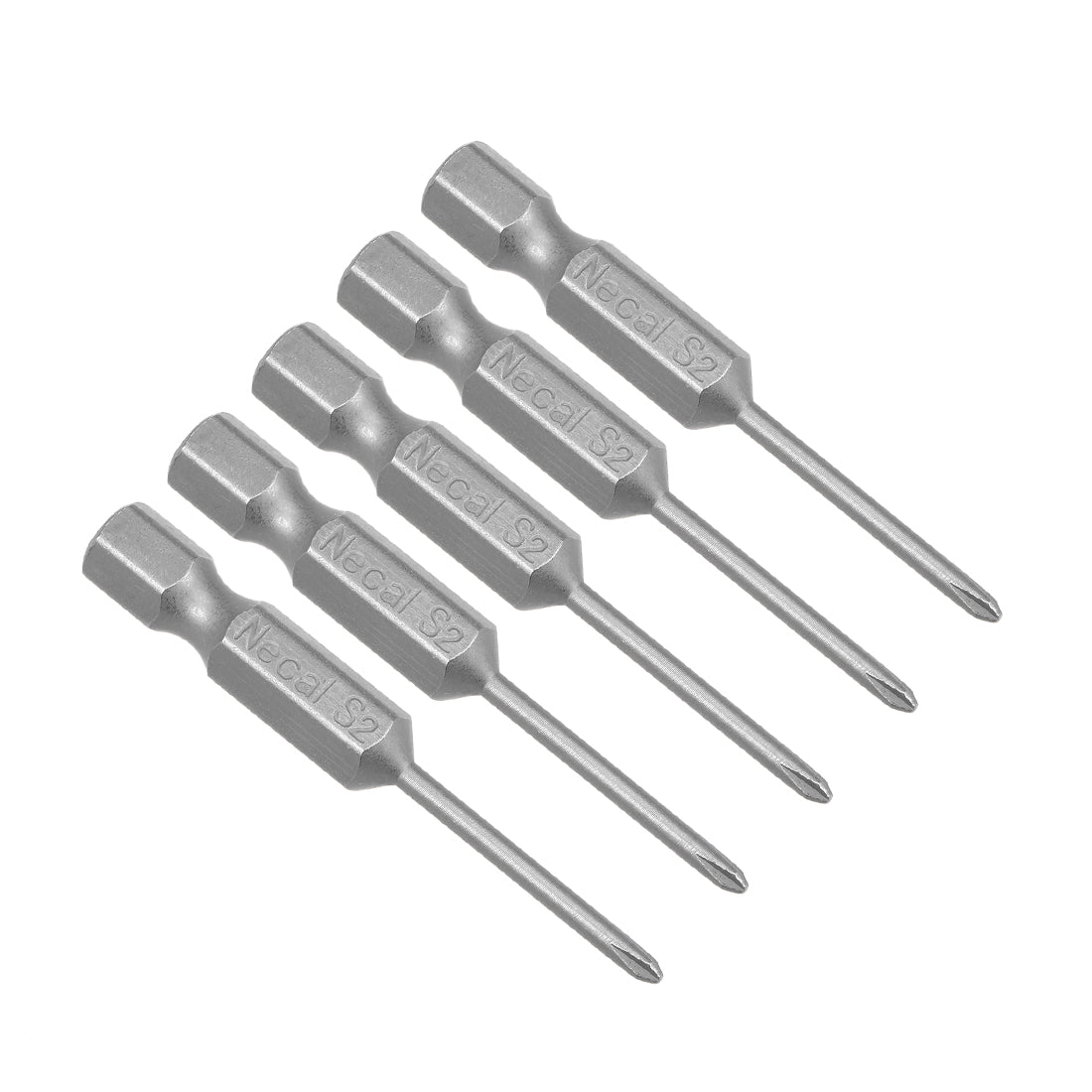 uxcell Uxcell 5 Pcs Magnetic Phillips Screwdriver Bits, Hex Shank S2 Power Tool