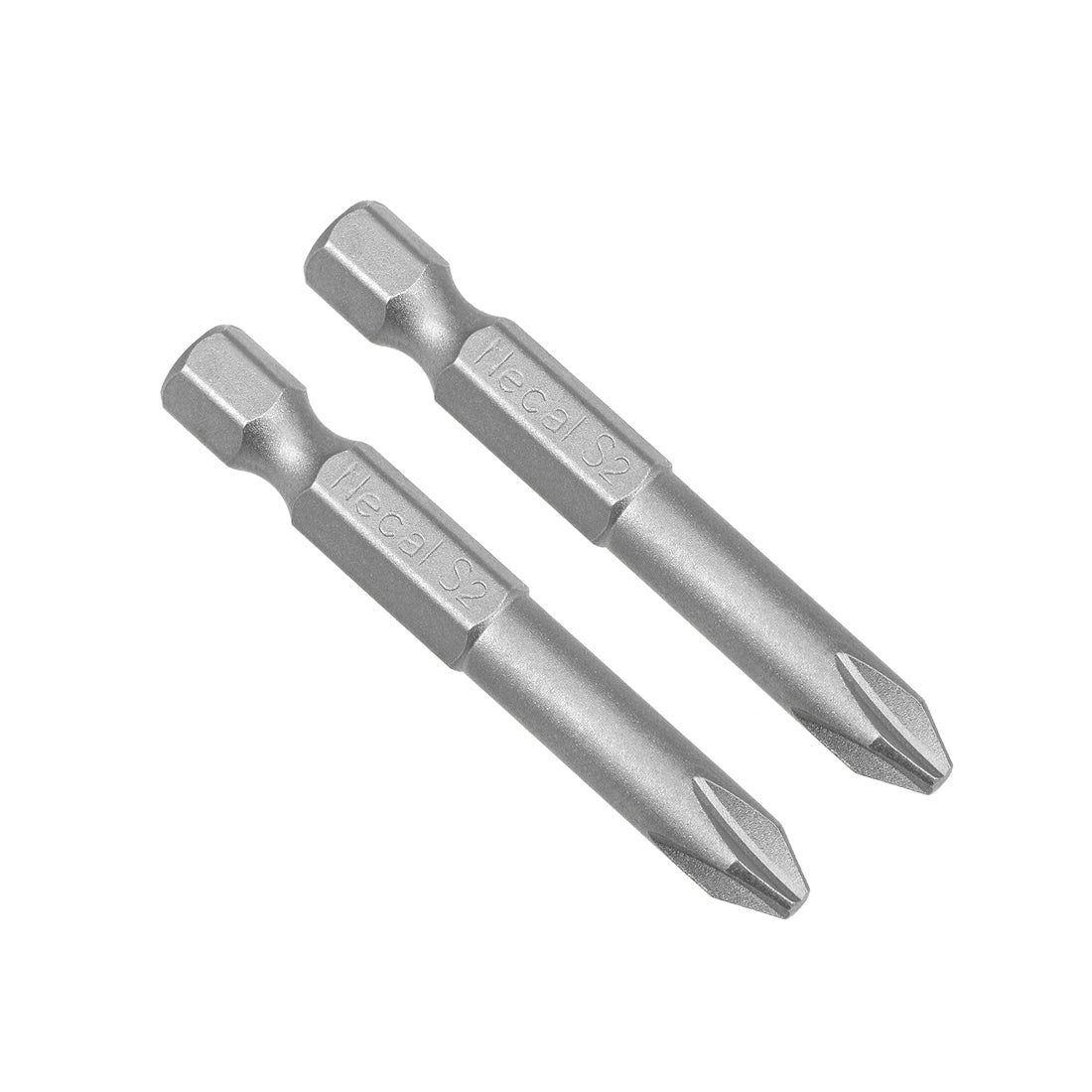 uxcell Uxcell 2 Pcs 6mm PH2 Magnetic Phillips Screwdriver Bits, 1/4 Inch Hex Shank 2-inch Length S2 Power Tool