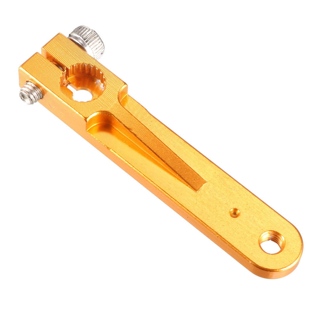 uxcell Uxcell Aluminum Servo Arms Single Arm 23T M3 Thread Yellow, for 1.25 Inch JR