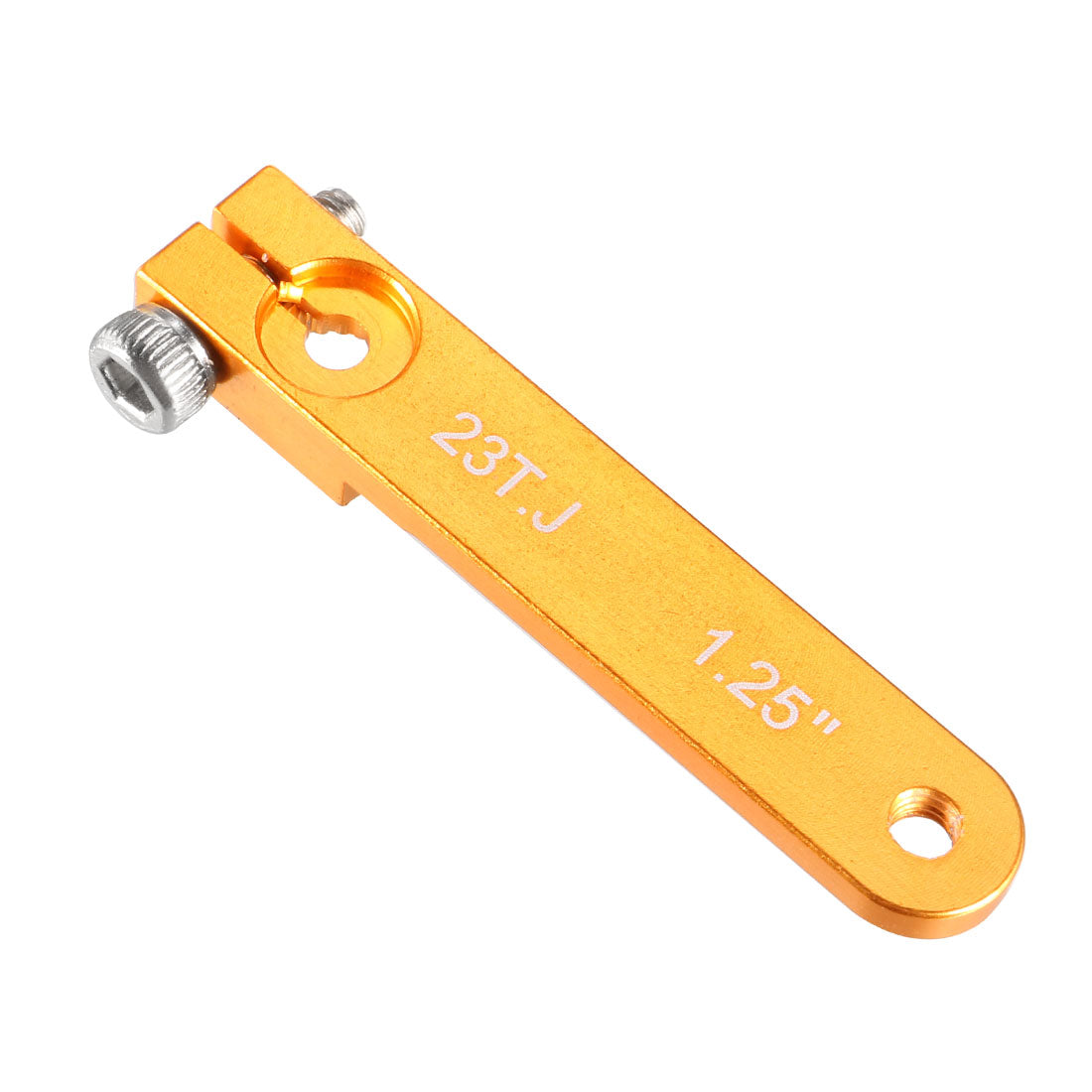 uxcell Uxcell Aluminum Servo Arms Single Arm 23T M3 Thread Yellow, for 1.25 Inch JR