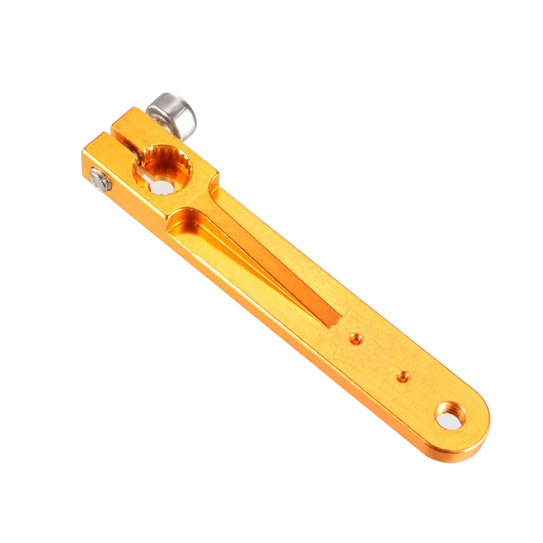 uxcell Uxcell Aluminum Servo Arms Single Arm 23T M3 Thread Yellow, for 1.5 Inch JR