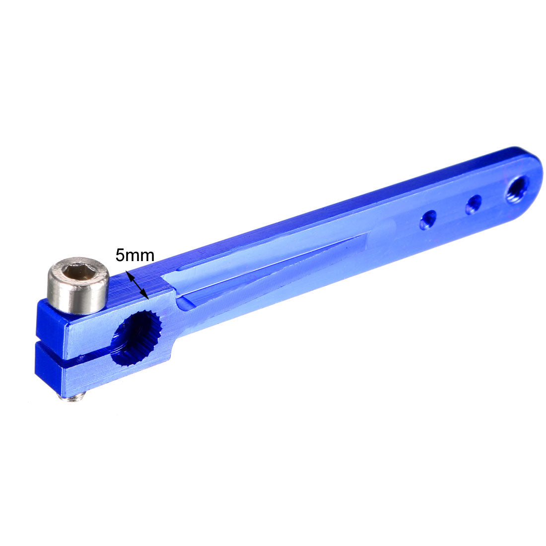 uxcell Uxcell Aluminum Servo Arms Single Arm 24T M3 Thread Blue, for 2 Inch
