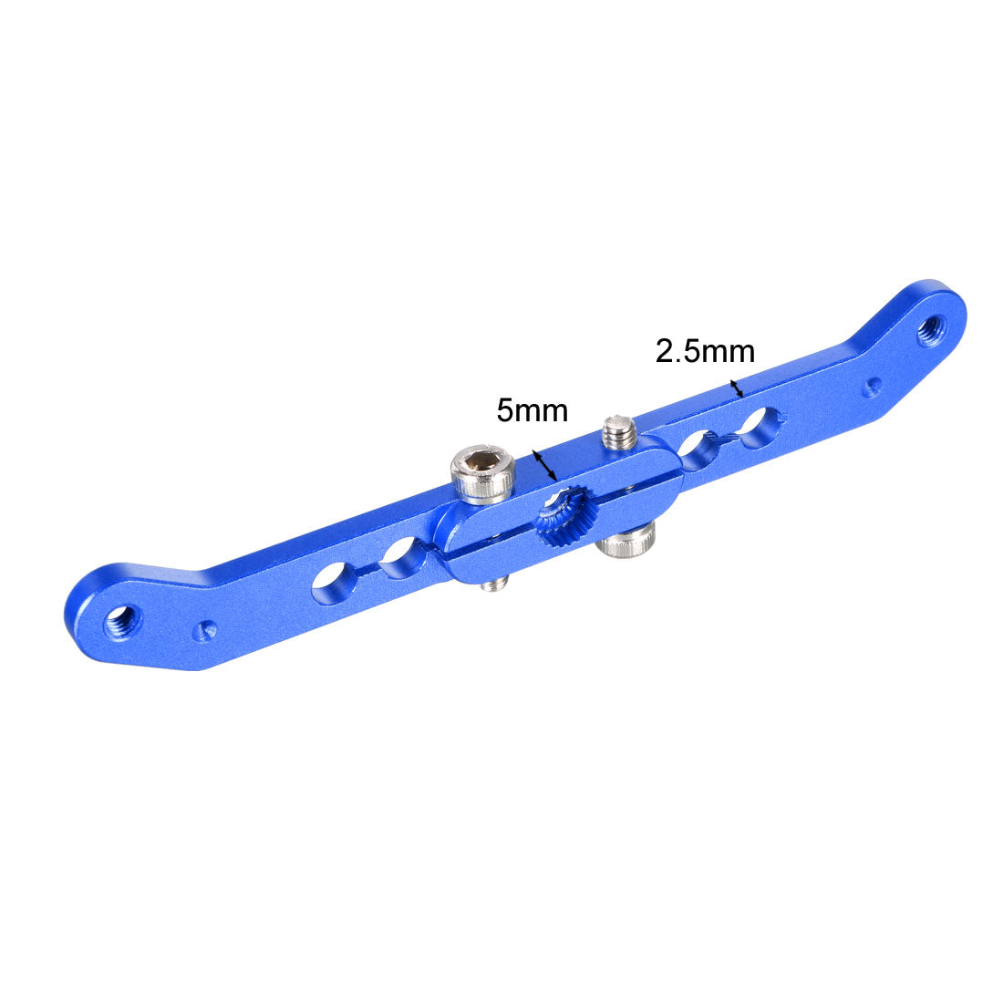 uxcell Uxcell Aluminum Servo Arms Double Arm 24T M3 Thread Blue, for 3 Inch