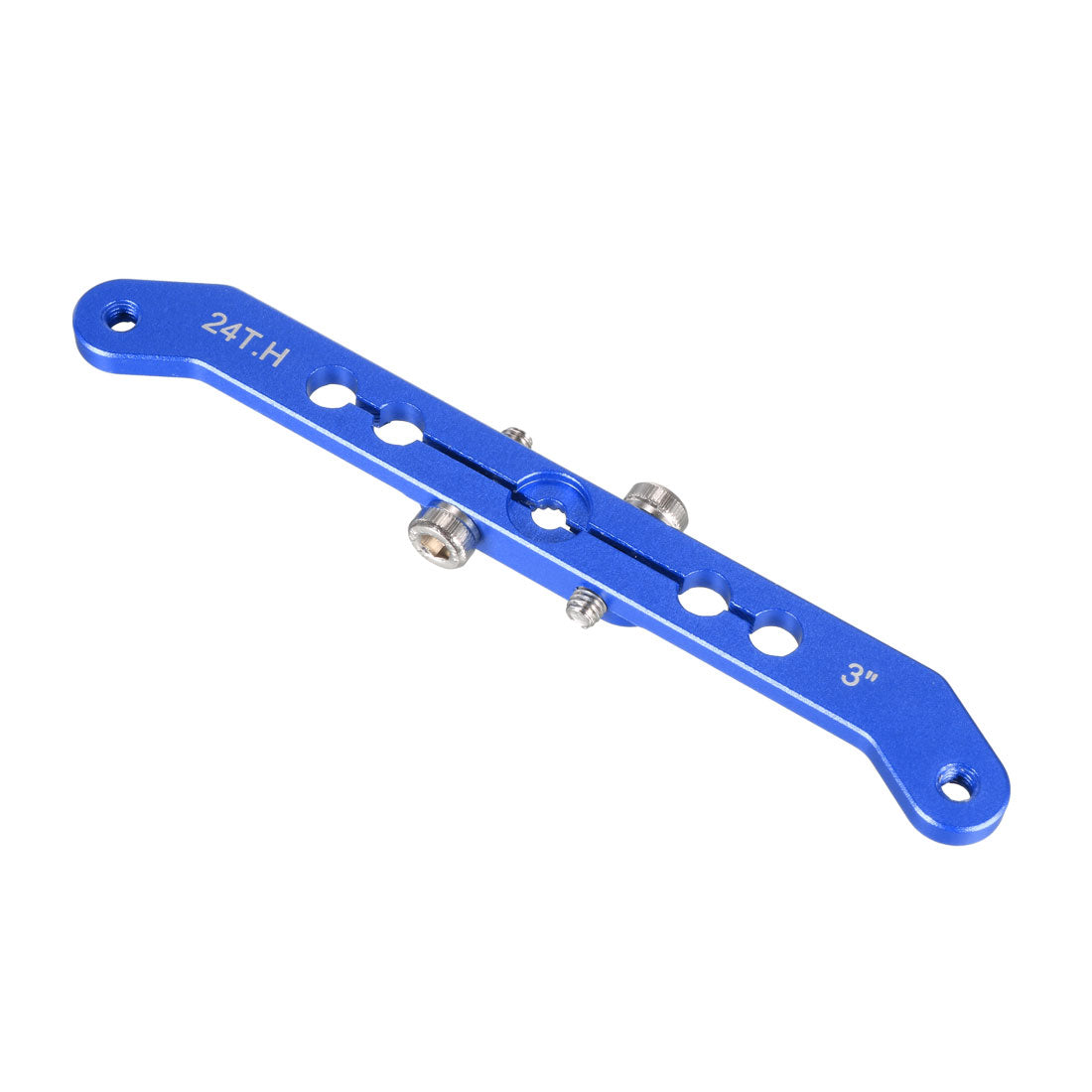 uxcell Uxcell Aluminum Servo Arms Double Arm 24T M3 Thread Blue, for 3 Inch