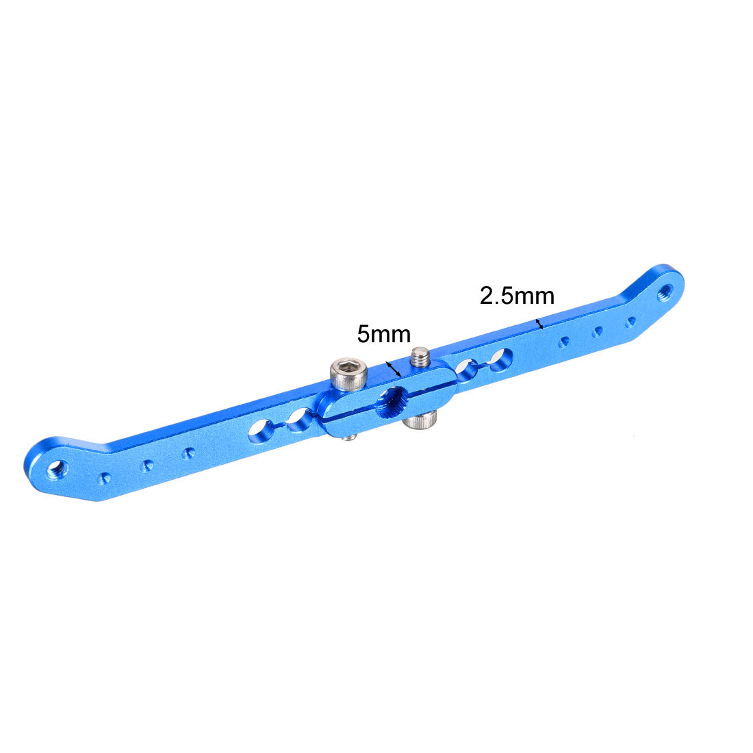 uxcell Uxcell Aluminum Servo Arms Double Arm 24T M3 Thread Blue, for 4 Inch