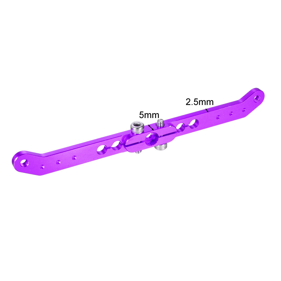 uxcell Uxcell Aluminum Servo Arms Double Arm 25T M3 Thread Purple, for 4 Inch Futaba