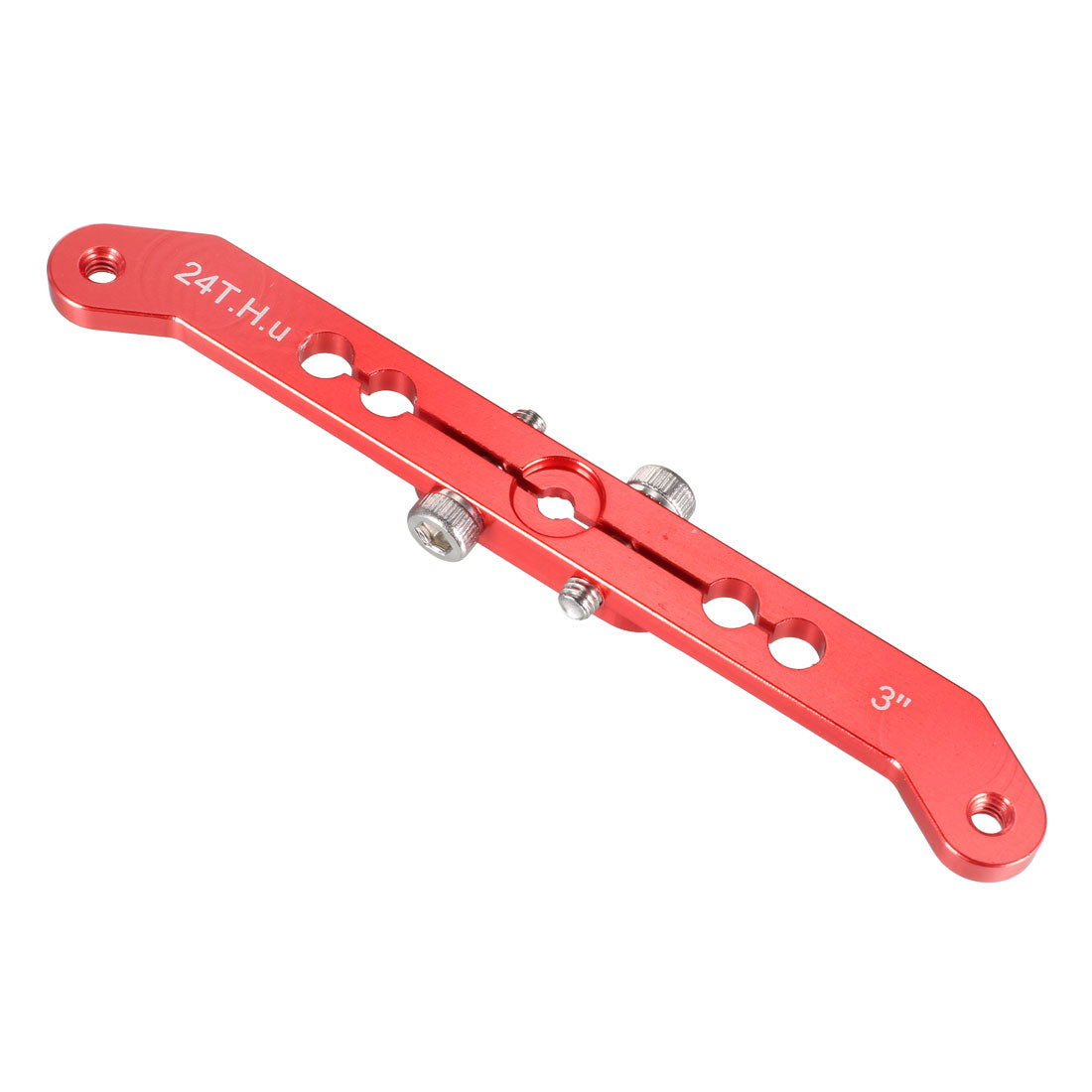uxcell Uxcell Aluminum Servo Arms Double Arm 24T 4-40# Thread Red, for 3 Inch