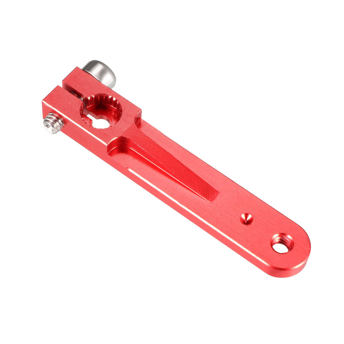 uxcell Uxcell Aluminum Servo Arms Single Arm 25T 4-40# Thread Red, for 1.25 Inch Futaba