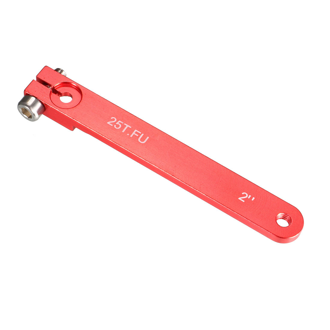 uxcell Uxcell Aluminum Servo Arms Single Arm 25T 4-40# Thread Red, for 2 Inch Futaba