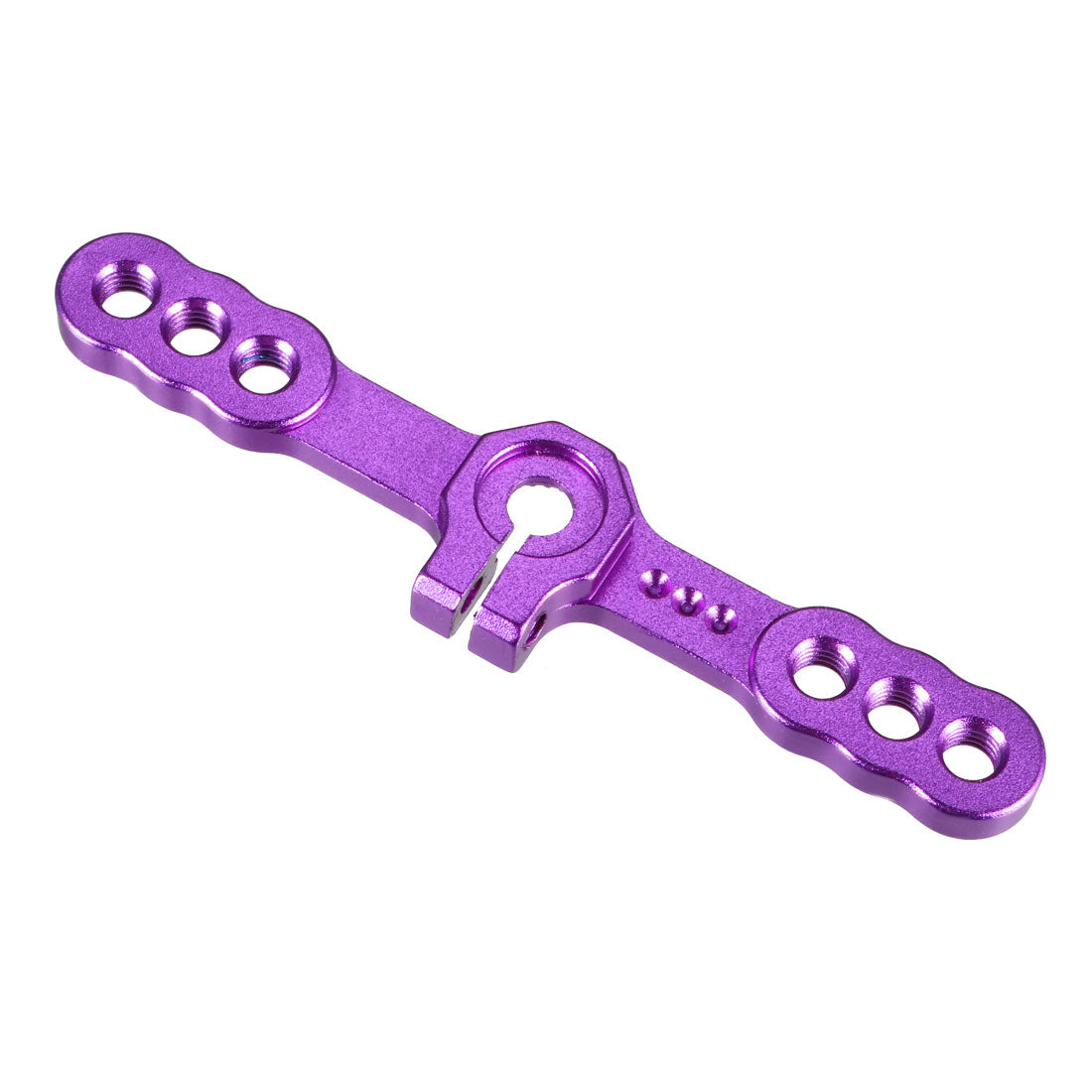uxcell Uxcell Aluminum Servo Horn 25T M3 Thread Purple, Double Steering Arm for Futaba
