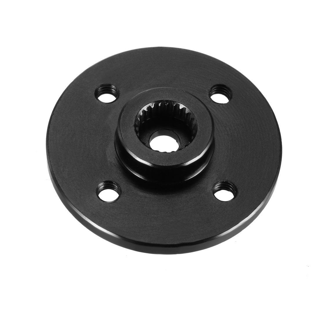 uxcell Uxcell 24T Round Type Servo Horn Robot Arm Black Aluminum Alloy Rocker Servo Accessories Disc Steering Arm 24.5mm for