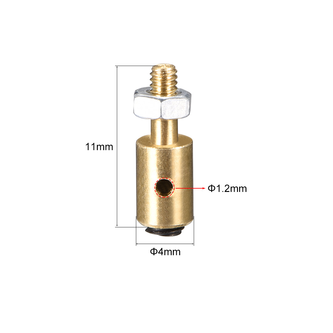 uxcell Uxcell Linkage Stoppers Connecting Servo Arm,Push Rod for RC Airplane,D4x1.2mm 5pcs