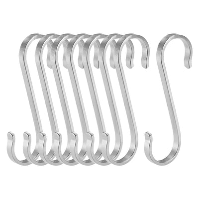 uxcell Uxcell Stainless Steel S Hooks 3" S Shaped Hook Hangers 8pcs