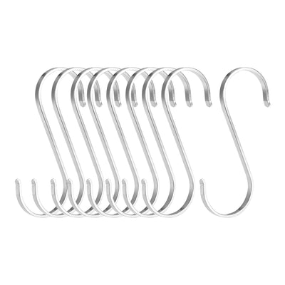 uxcell Uxcell Stainless Steel S Hooks 4.4" S Shaped Hook Hangers 10pcs