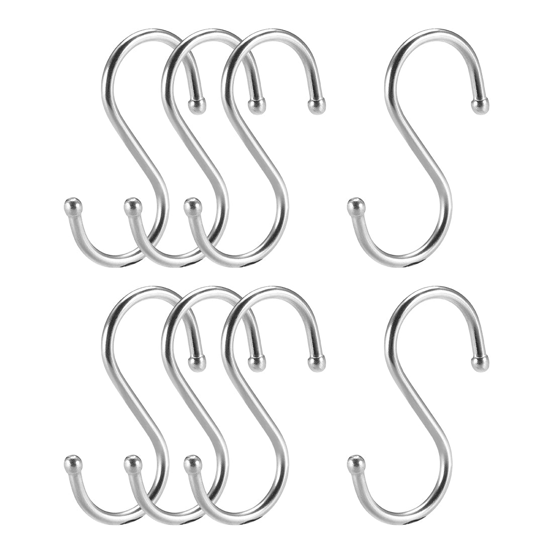 uxcell Uxcell Stainless Steel S Hooks 2" S Shaped Hook Hangers 8pcs