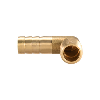 Harfington Uxcell Brass Barb Hose Fitting 90 Degree Elbow 6mm Barbed x 1/4 PT Male Pipe