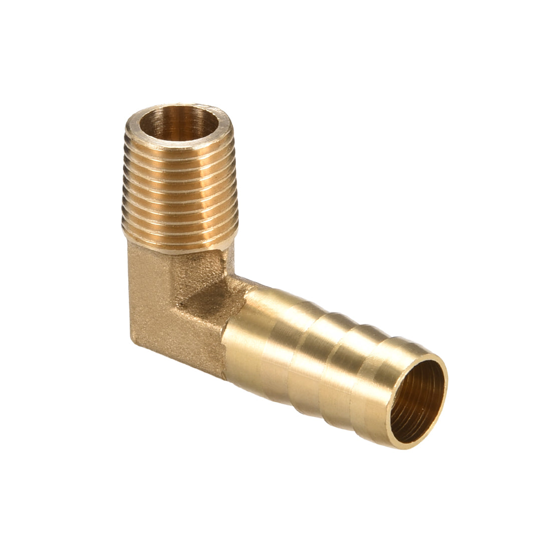 Uxcell Uxcell Brass Barb Hose Fitting 90 Degree Elbow 6mm Barbed x 1/4 PT Male Pipe