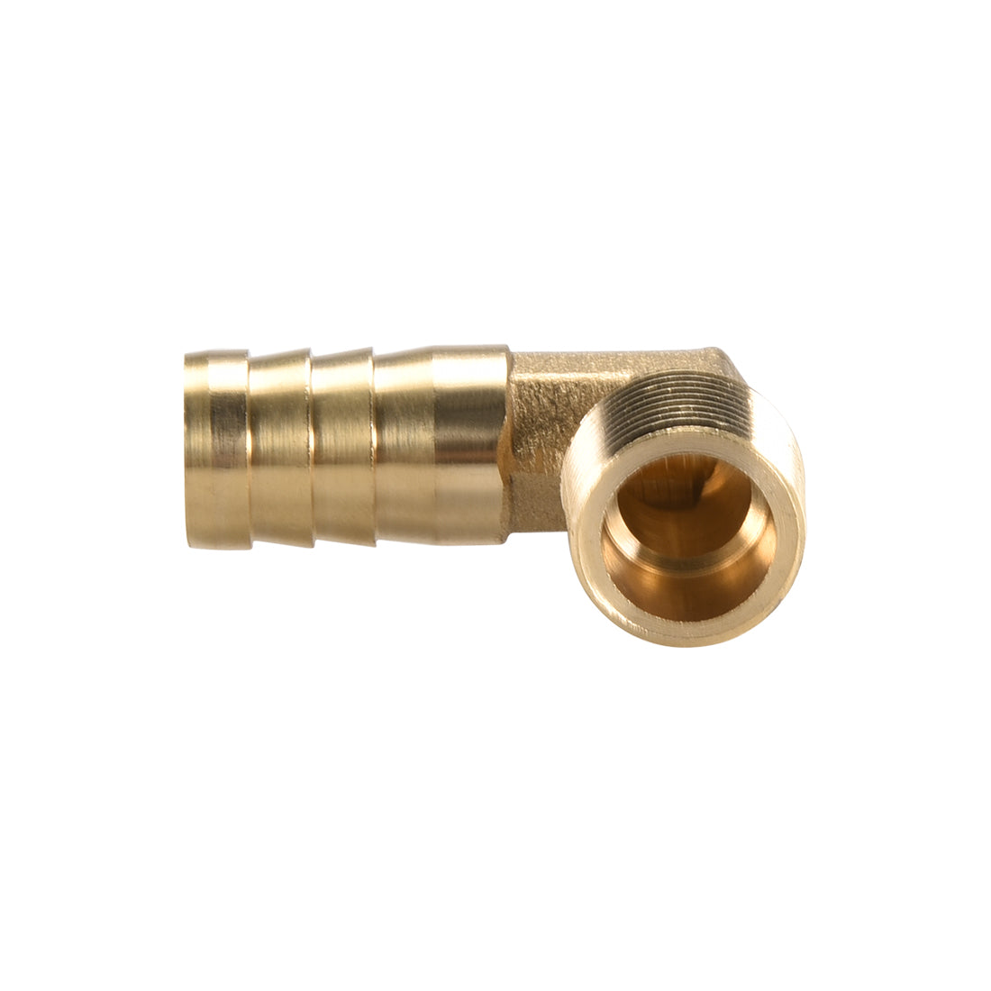 Uxcell Uxcell Brass Barb Hose Fitting 90 Degree Elbow 6mm Barbed x 3/8 PT Male Pipe