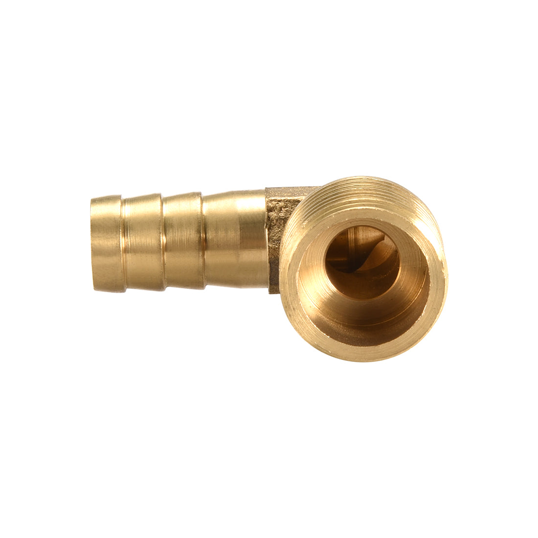 Uxcell Uxcell Brass Barb Hose Fitting 90 Degree Elbow 8mm Barbed x 1/2G Male Pipe