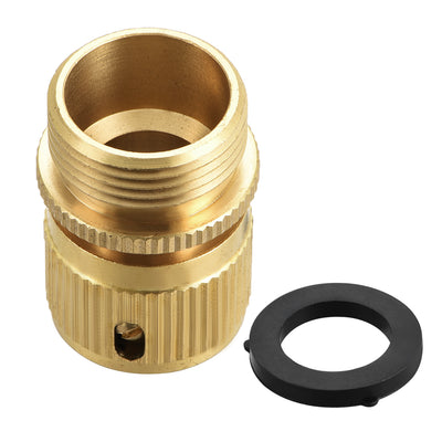 Harfington Uxcell 3/4 G Male Brass Quick Connectors Adapters Garden Hose Fittings 2pcs