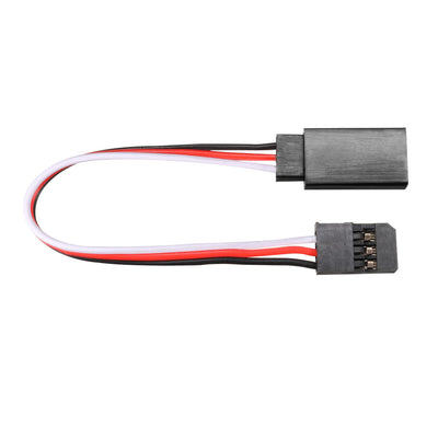 Harfington Uxcell 4 Inches 100mm 3-pin Servo Extension Cable Wire for RC Futaba JR Servo Lock Type