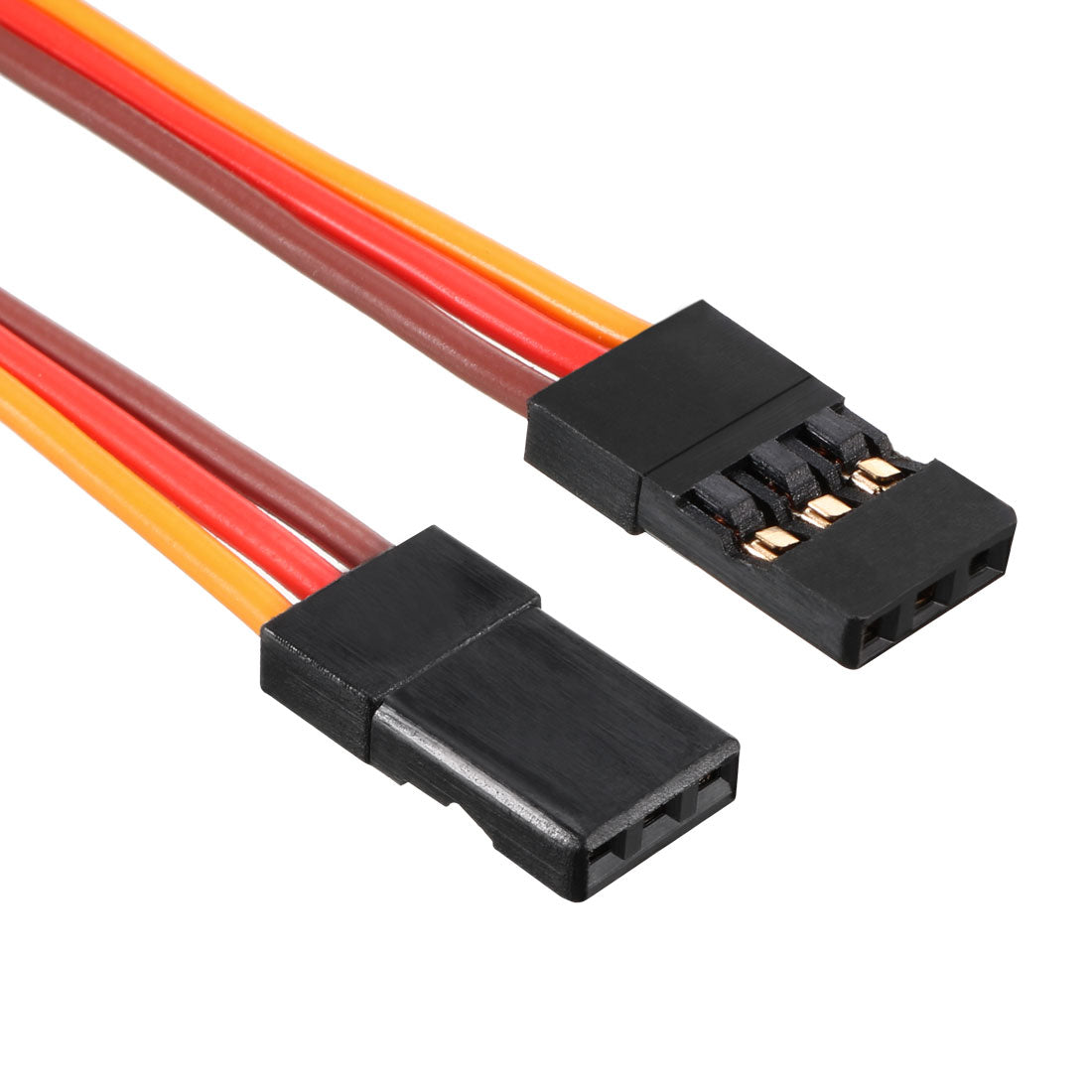 uxcell Uxcell 4 Inches 100mm 3-pin Servo Extension Wire for RC Futaba Lock