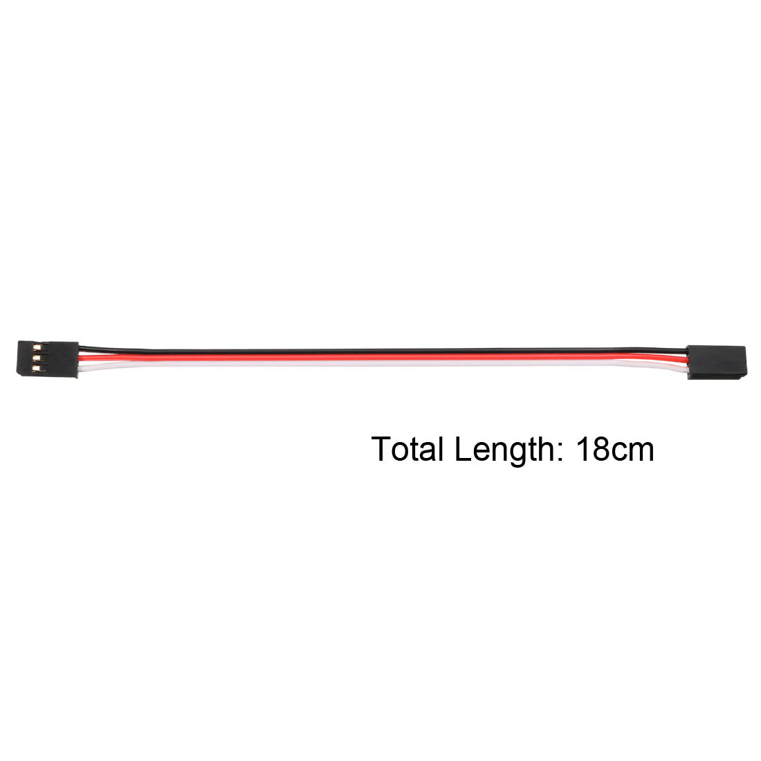 uxcell Uxcell 10Pcs 6 Inches 150mm Servo Extension Cable for RC Futaba Lock Anti-reverse Plug