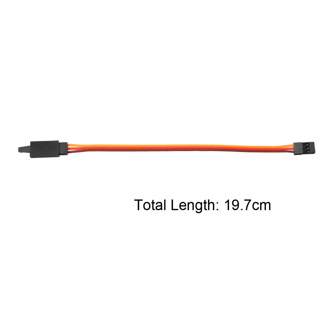 uxcell Uxcell 10Pcs 150mm Servo Extension Cable Anti-reverse Plug 60 Core RC Futaba Lock