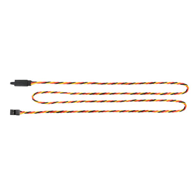 Harfington Uxcell 5Pcs 24 Inches 600mm Servo Extension Cable Anti-interference RC Futaba Lock