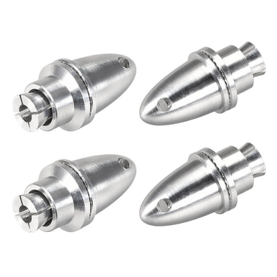 Harfington Uxcell 4PCS RC Airplane Spinners Propeller Adapter 4mm Aperture and 6.35mm Output Axle