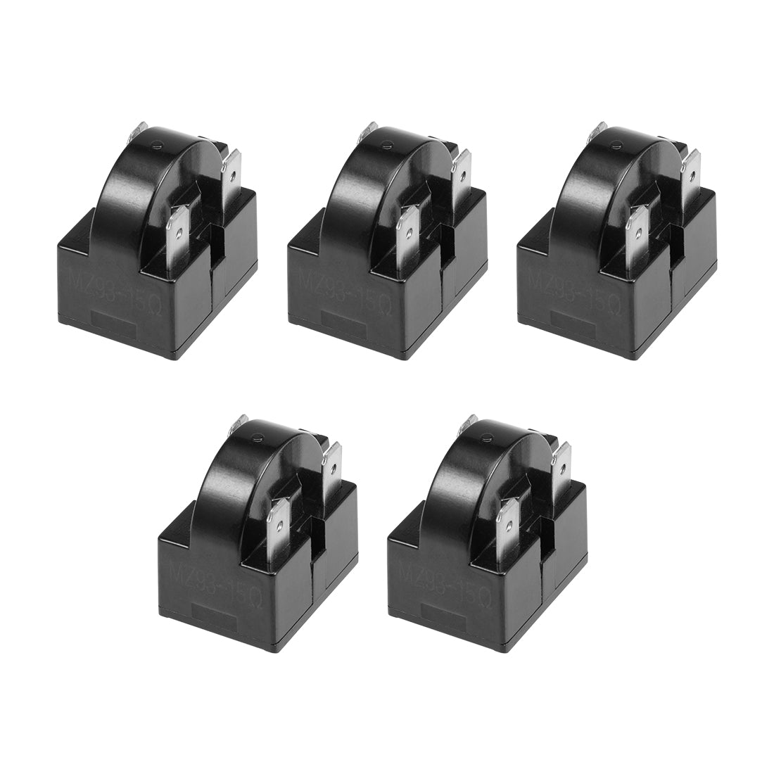 uxcell Uxcell 5 Pcs 15 Ohm 3 Pin Refrigerator  Starter Relay