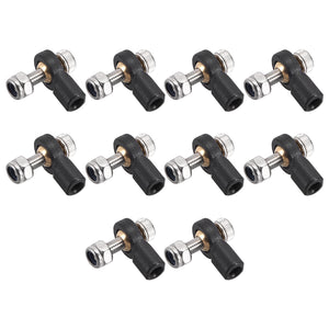 Uxcell 5 PCS M3 3.0xL15mm Lever Steering Linkage Tie Rod End Ball Head End For RC Car Helicopter
