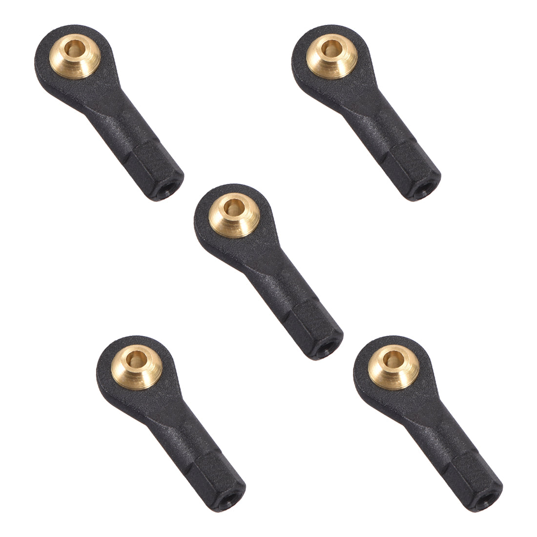 uxcell Uxcell 5 Pcs M2 2.0xL19mm Lever Steering Linkage Tie Rod End Ball Head End without Screws and Nut for RC  Helicopter