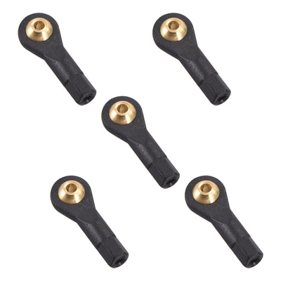 Harfington Uxcell 5 Pcs M2 2.0xL19mm Lever Steering Linkage Tie Rod End Ball Head End without Screws and Nut for RC  Helicopter