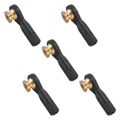 Harfington Uxcell 5Pcs M2 2.0xL19mm Lever Steering Linkage Tie Rod End Ball Head End without Screws and Nut for RC  Robot