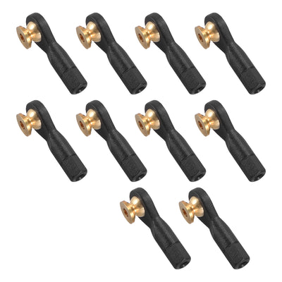 Harfington Uxcell 10Pcs M2 2.0xL19mm Lever Steering Linkage Tie Rod End Ball Head End without Screws and Nut for RC  Robot