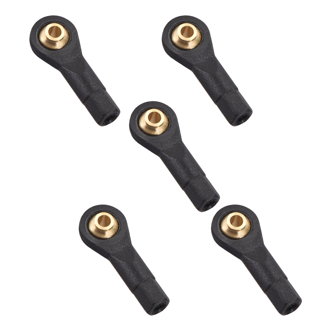 uxcell Uxcell 5 Pcs M2 2.0xL19mm Lever Steering Linkage Tie Rod End Ball Head End without Screws and Nut for RC Robot