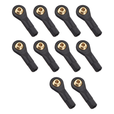 Harfington Uxcell 10 Pcs M2 2.0xL19mm Lever Steering Linkage Tie Rod End Ball Head End without Screws and Nut for RC Robot