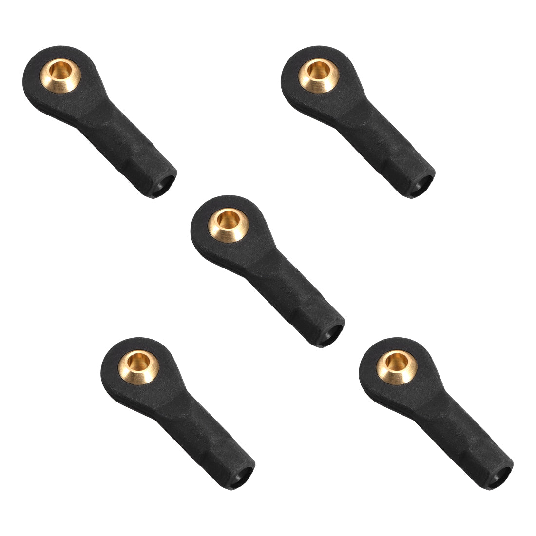 uxcell Uxcell 5 Pcs M3 3.0xL27mm Lever Steering Linkage Tie Rod End Ball Head End without Screws and Nut for RC  Helicopter