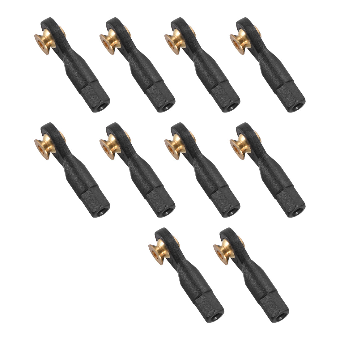 uxcell Uxcell 10Pcs M3 3.0xL29mm Lever Steering Linkage Tie Rod End Ball Head End without Screws and Nut for RC  Robot
