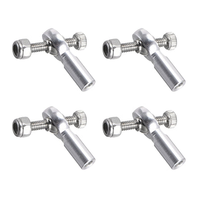 Harfington Uxcell 4 PCS M2/2mm 15mm Linkage Rod End Tie Rod End Ball Head Joint Adapter Silver Tone for RC  Crawler Boat