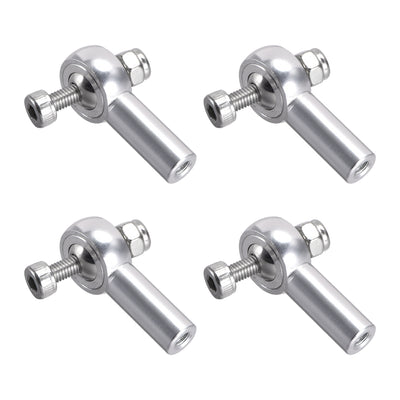 Harfington Uxcell 4 PCS M3/3mm 26mm Linkage Rod End Tie Rod End Ball Head Joint Adapter Silver Tone for RC  Crawler Boat