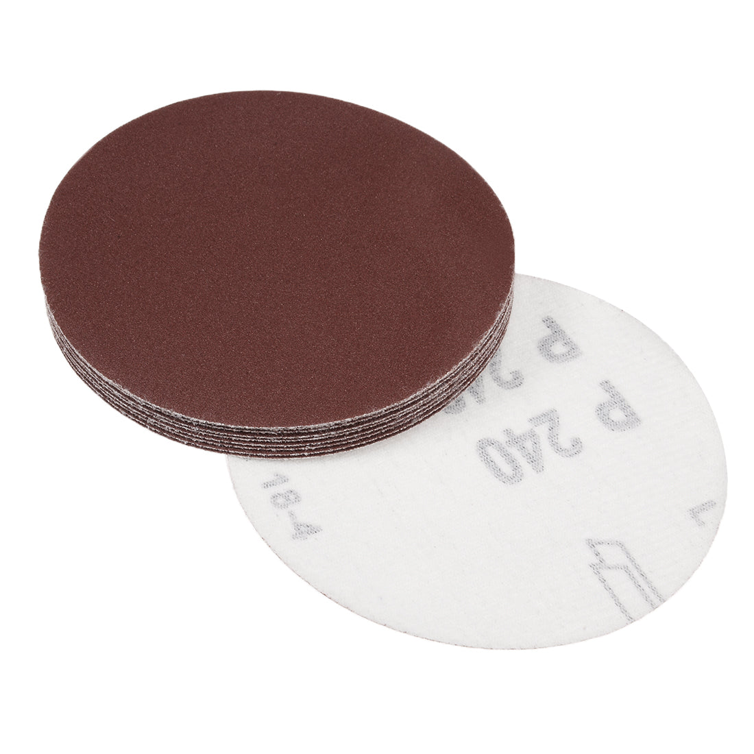 Uxcell Uxcell 4-Inch Sanding Disc 40 Grits Aluminum Oxide Flocking Back Sandpapers for Sanders 50 Pcs