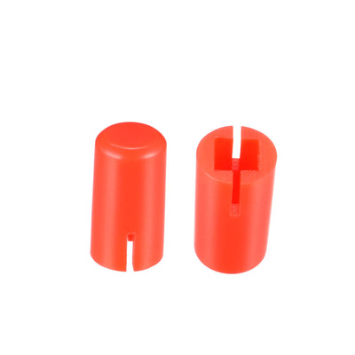 Harfington Uxcell 50Pcs Plastic 5x9mm Pushbutton Tactile Switch Caps Cover Keycaps Red for 6x6x7.3mm Tact Switch
