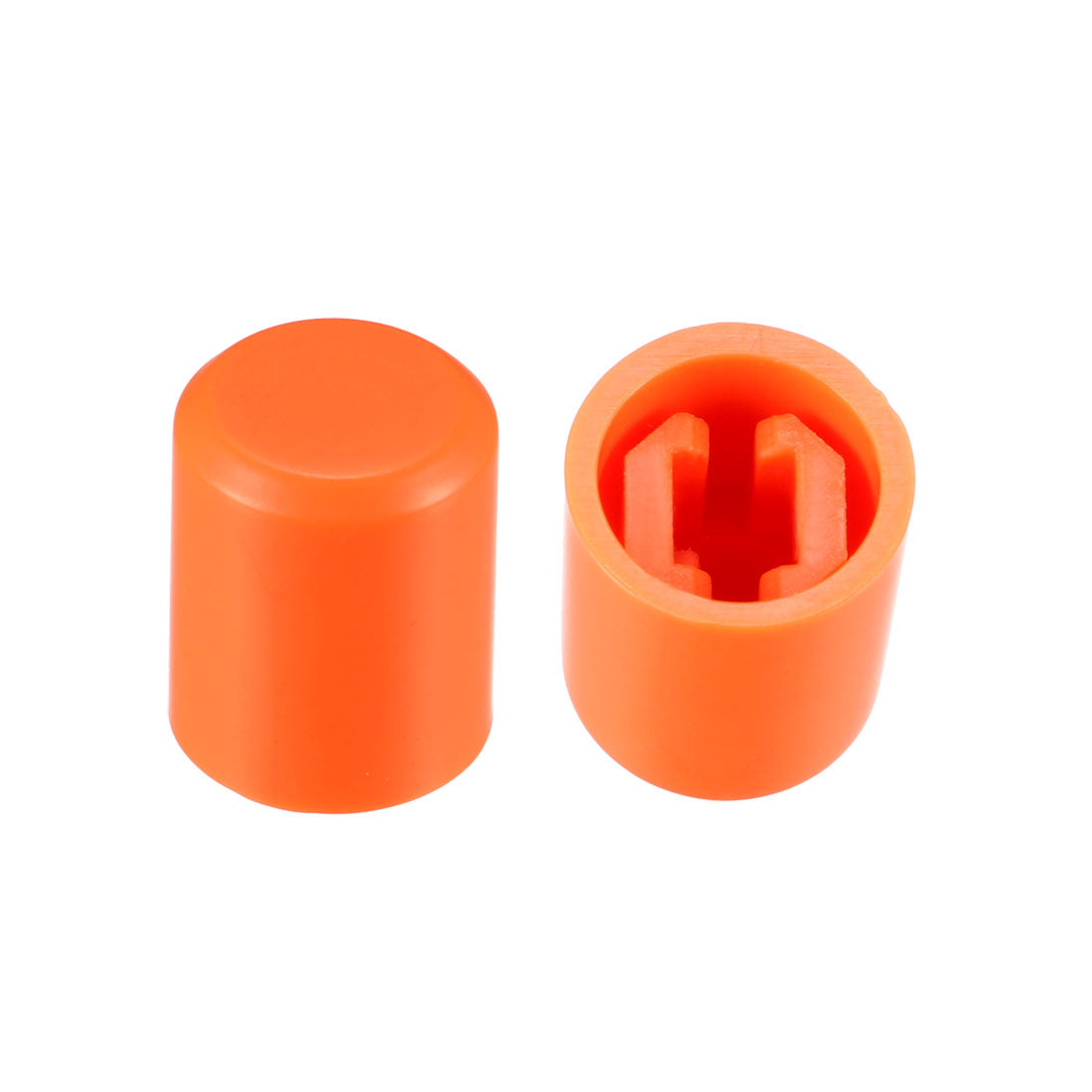 uxcell Uxcell 20Pcs 3.1mm Hole Dia Plastic Push Button Tactile Switch Caps Cover Keycaps Protector Orange for 6x6 Tact Switch