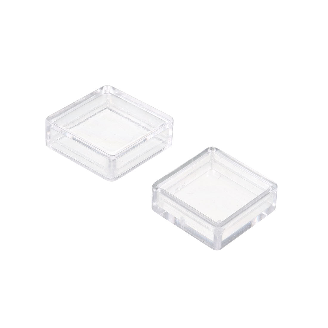 uxcell Uxcell 30Pcs 12x12mm Plastic Pushbutton Tact Switch Caps Cover Keycaps Transparent for A14 Tactile Switch