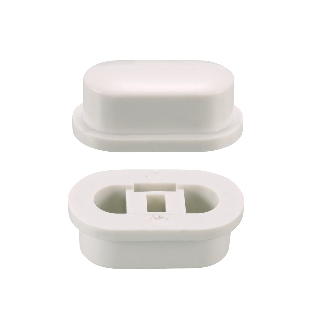 uxcell Uxcell 25Pcs Plastic 18x10x7mm Latching Pushbutton Tactile Switch Caps Cover Keycaps Protector White